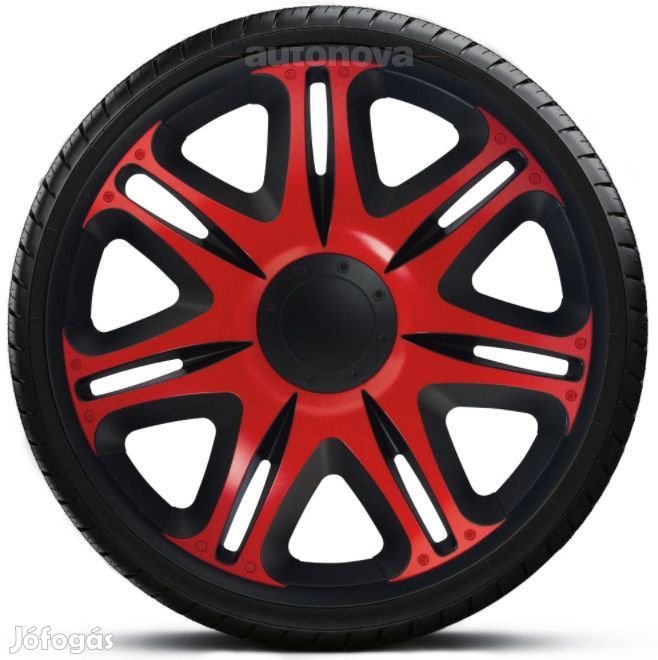 16"-os Nascar Red-Black dísztárcsa garnitúra (4darab)