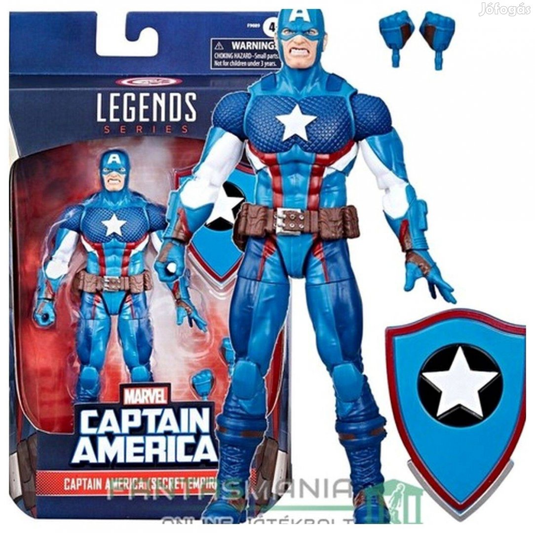 16 cm Marvel Legends Captain America Amerika Kapitány figura