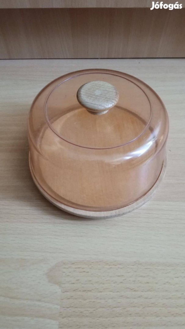 16 cm átm sajt kínáló tartó tál búrával 1000 Ft