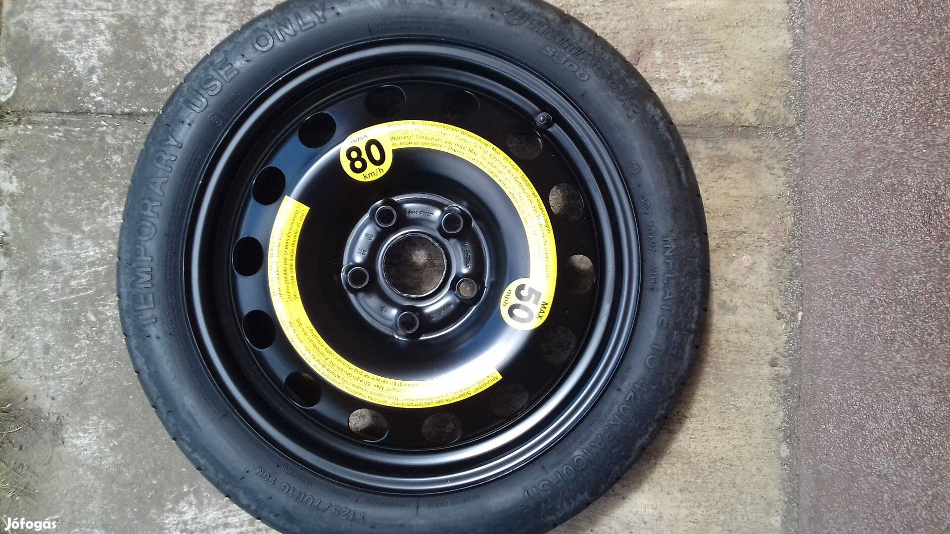 16 col 5x112 gyári mankókerék Vw Skoda Seat Audi pótkerék