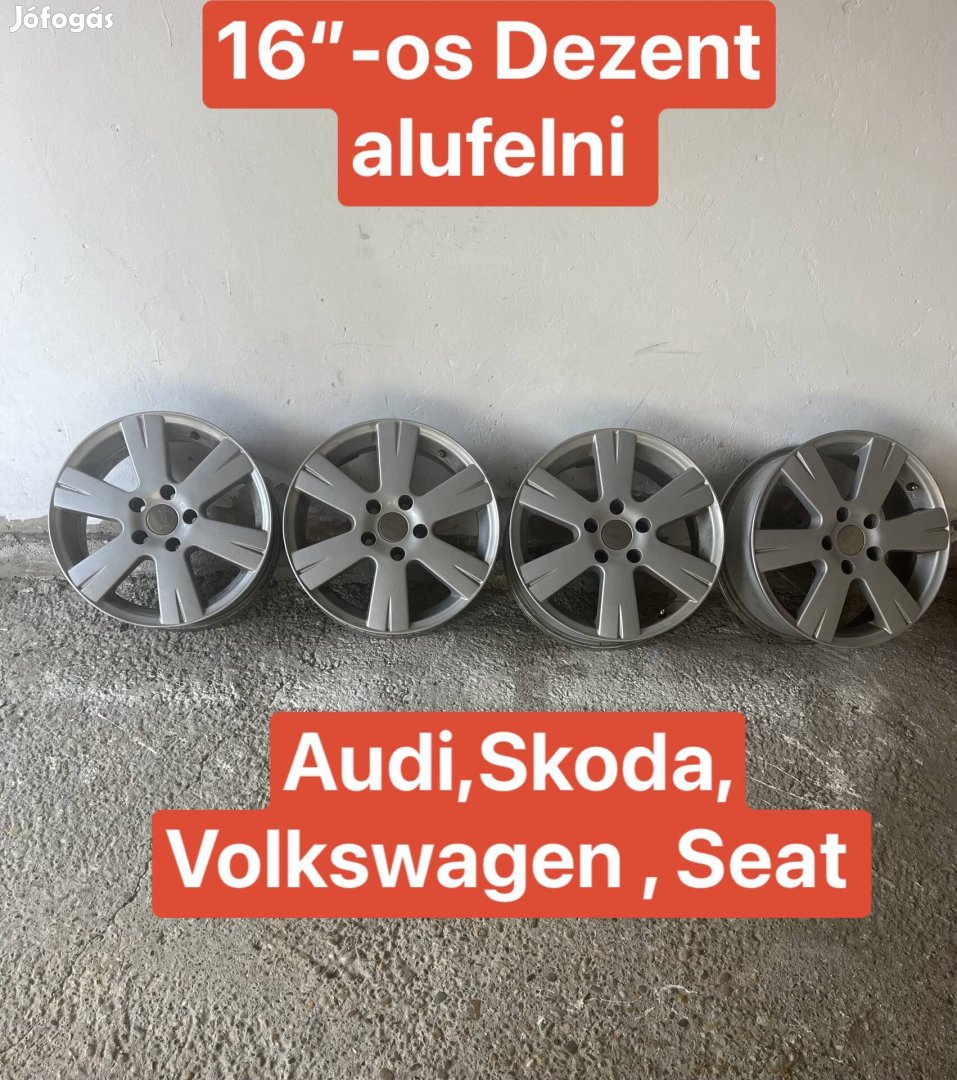 16 colos Dezent alufelni 6Jx15H2 5x112.  /Skoda,Vw,Audi,Seat / 