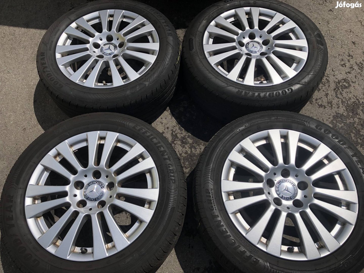 16 colos Mercedes alufelni A, B, C, CLA, 16 col nyári gumi 