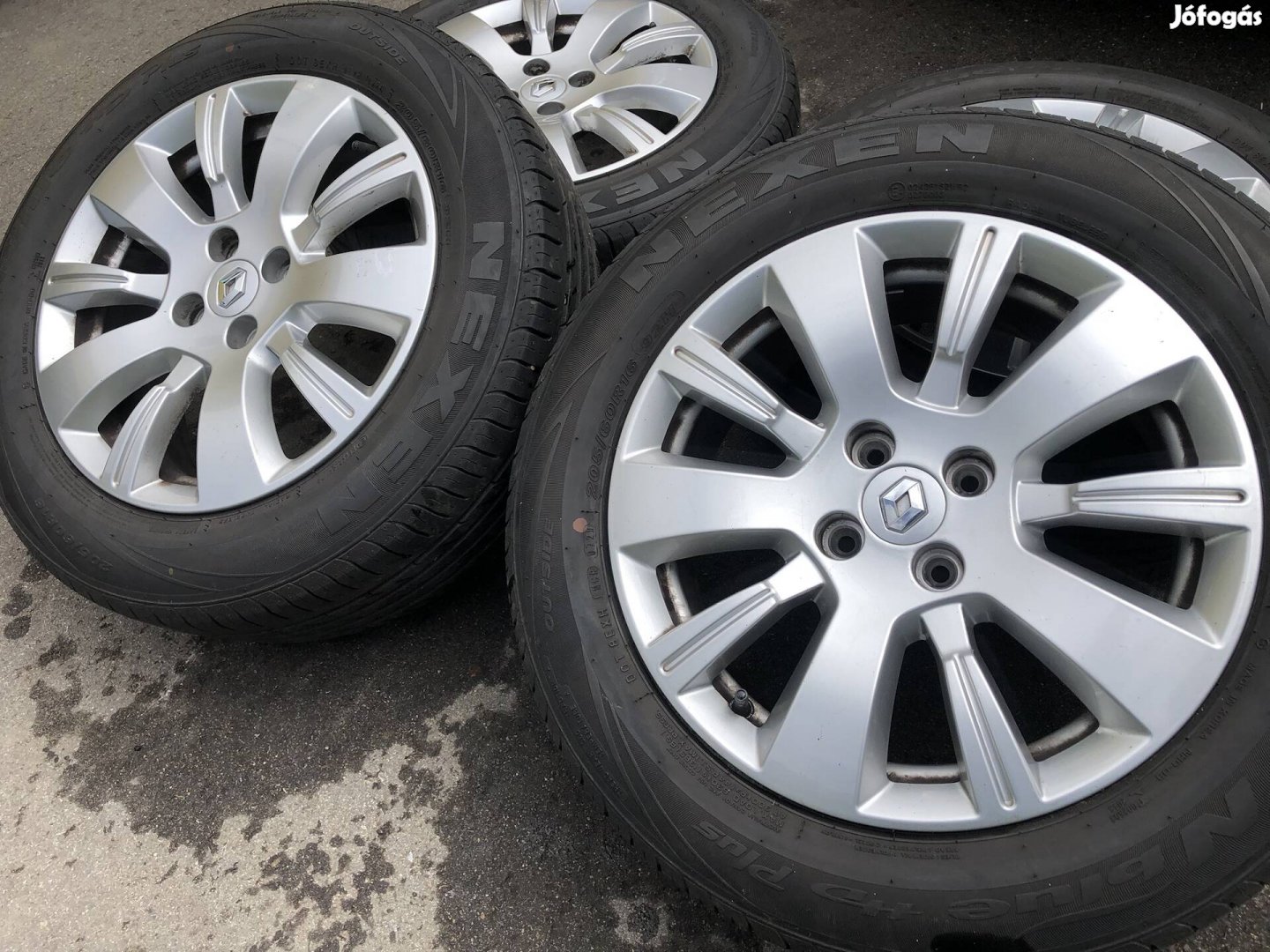 16 colos alufelni Renault 4x100 nyári gumi 16 col