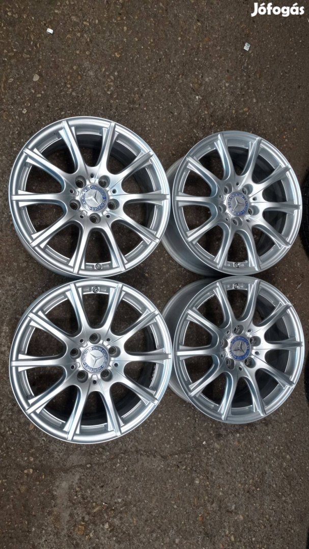 16 colos használt 5x112 lyukosztású szép állapotú gyári Mercedes alu
