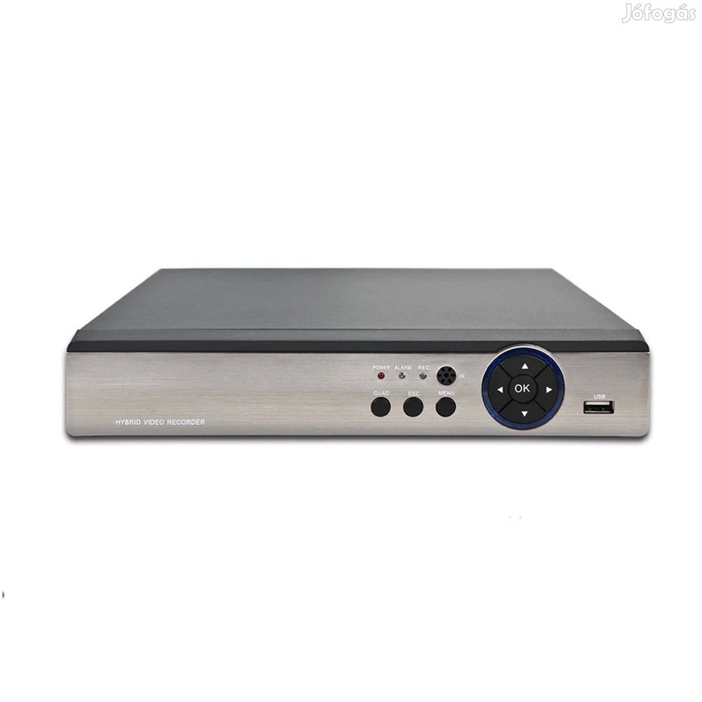 16 csatornás AHD 5MP DVR rögzítő H.265, 5IN1, ONVIF