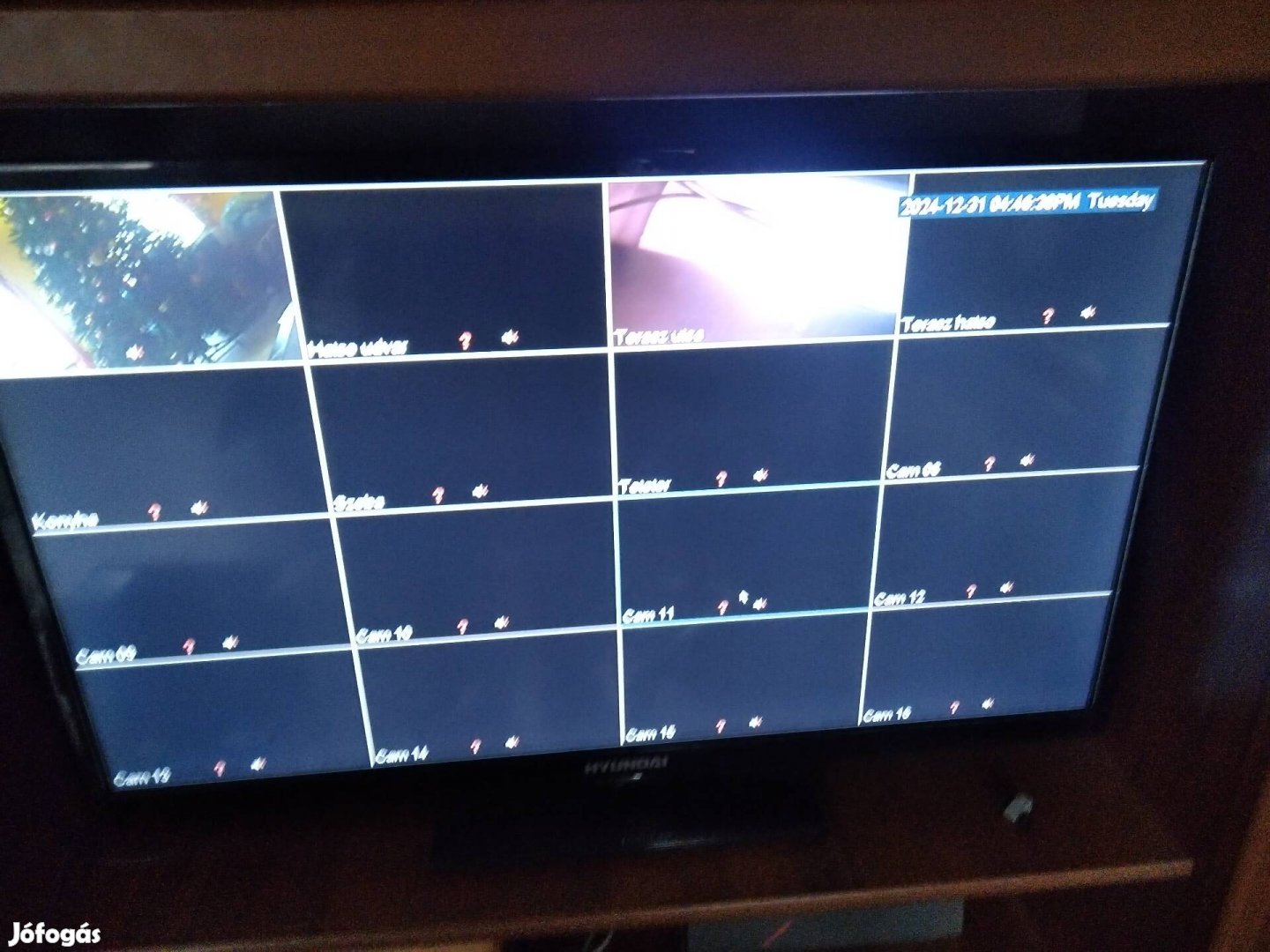 16 csatornás DVR kamera rögzítő 