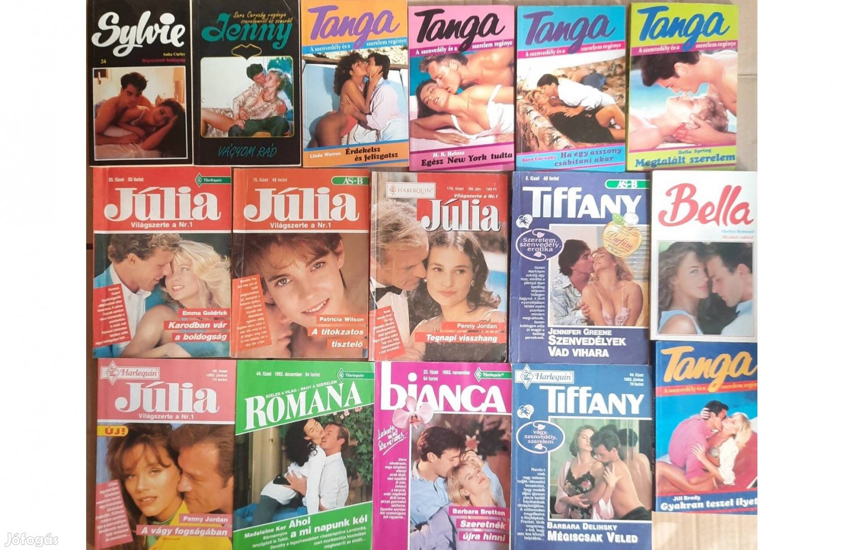16 darab Júlia, Bianca, Romana stb kiadvány eladó