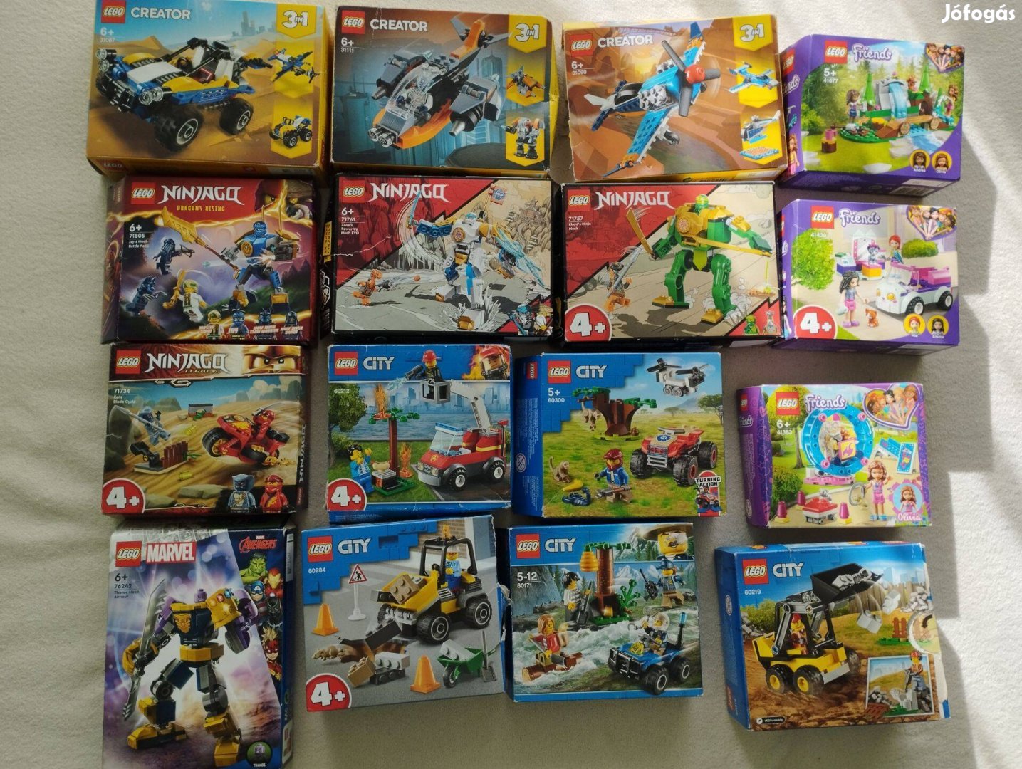 16 db Üres LEGO doboz./ Csak doboz./