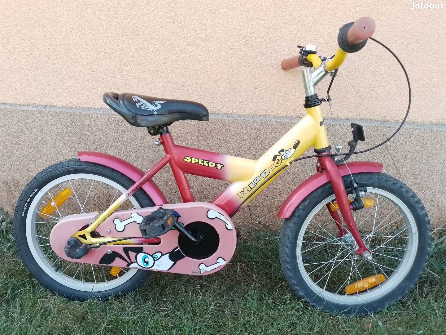 16-os 3 sebességes agyváltos gyerek kerékpár bicikli. 