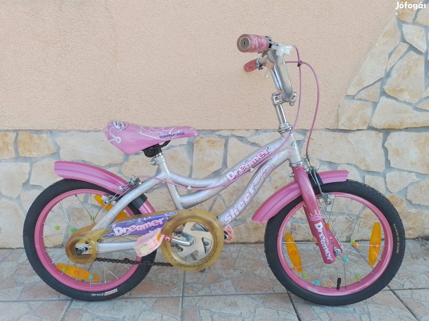 16-os Dreamer kislány kerékpár bicikli. 
