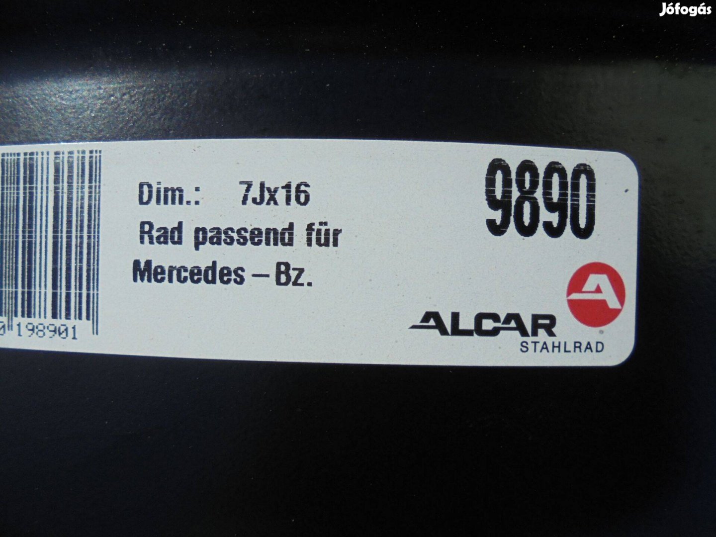 16-os új Alcar lemezfelni ( Mercedes ) eladó