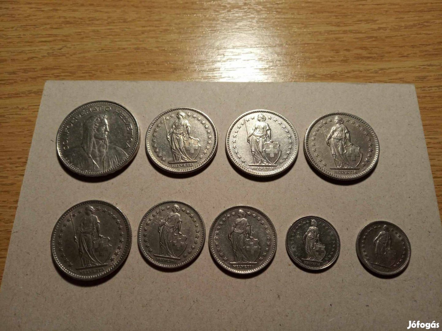 16 svájci frank forgalmi ( nem ezüst ) pénzérme