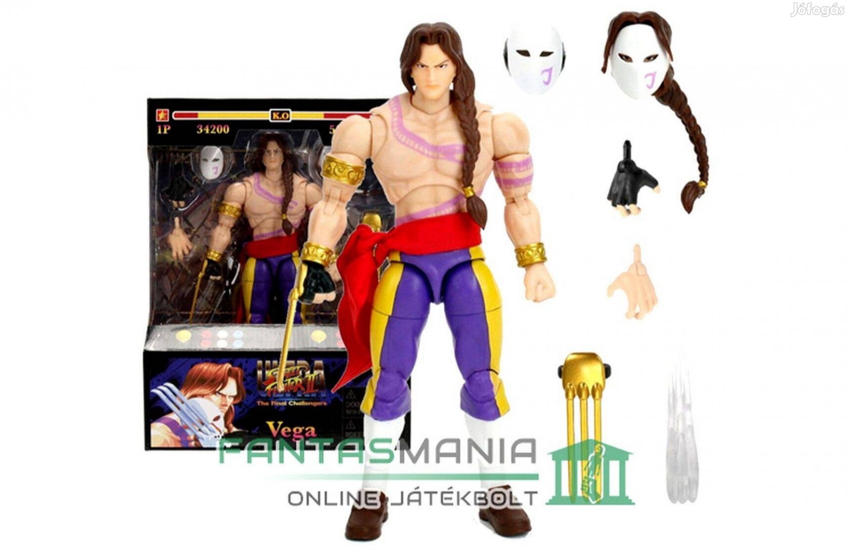 16cm Street Fighter figura Vega maszkos harcos Ultra Street