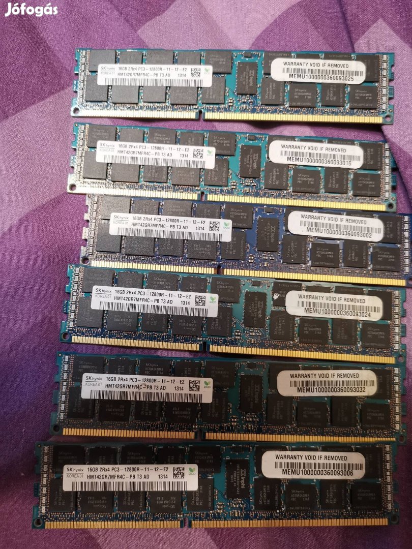16gb DDR3 Ecc ram 4db