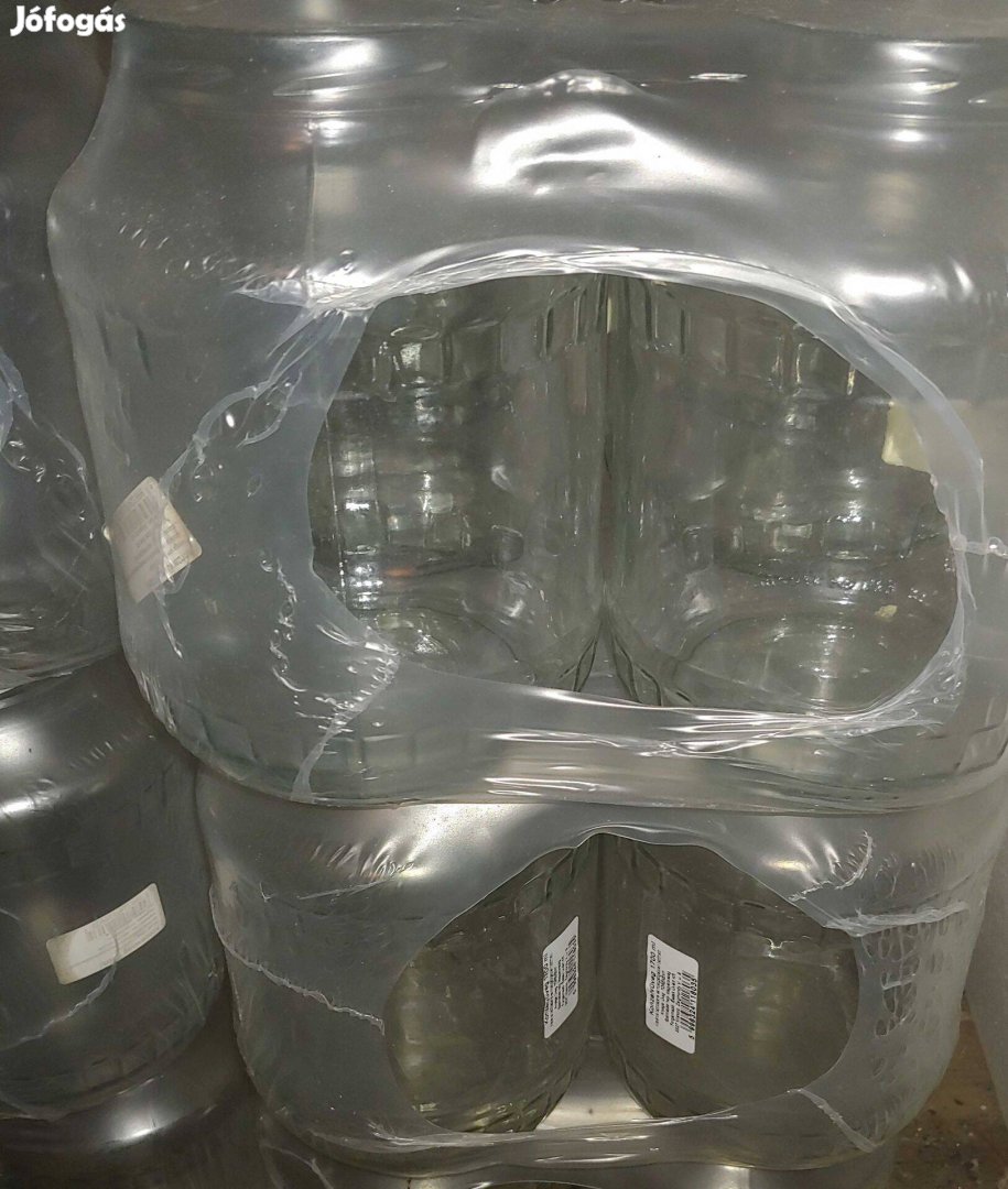 1700 ml-es befőttesüveg fedővel (új, zsugorfóliázott)