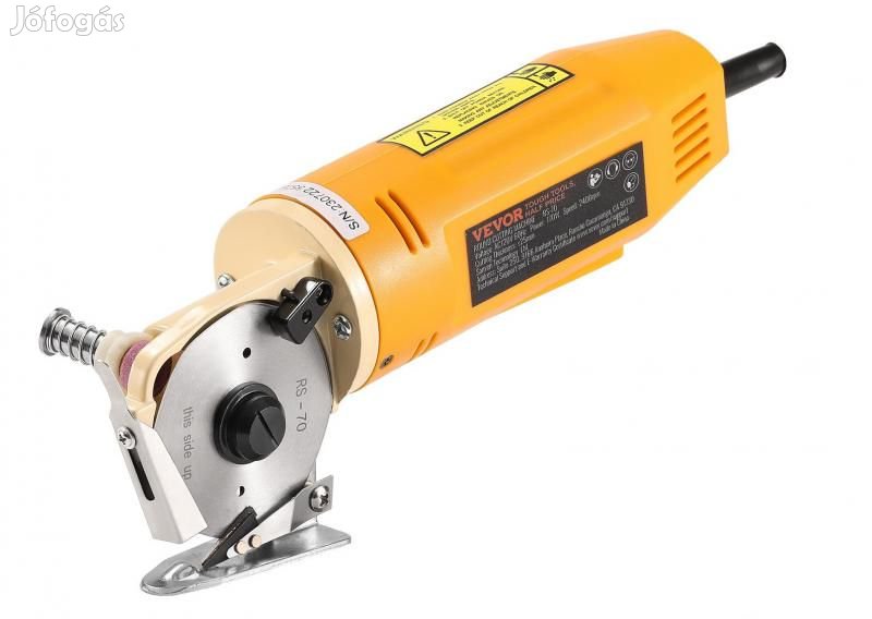 170 W-os szövetvágó szabászgép  25 mm-es
