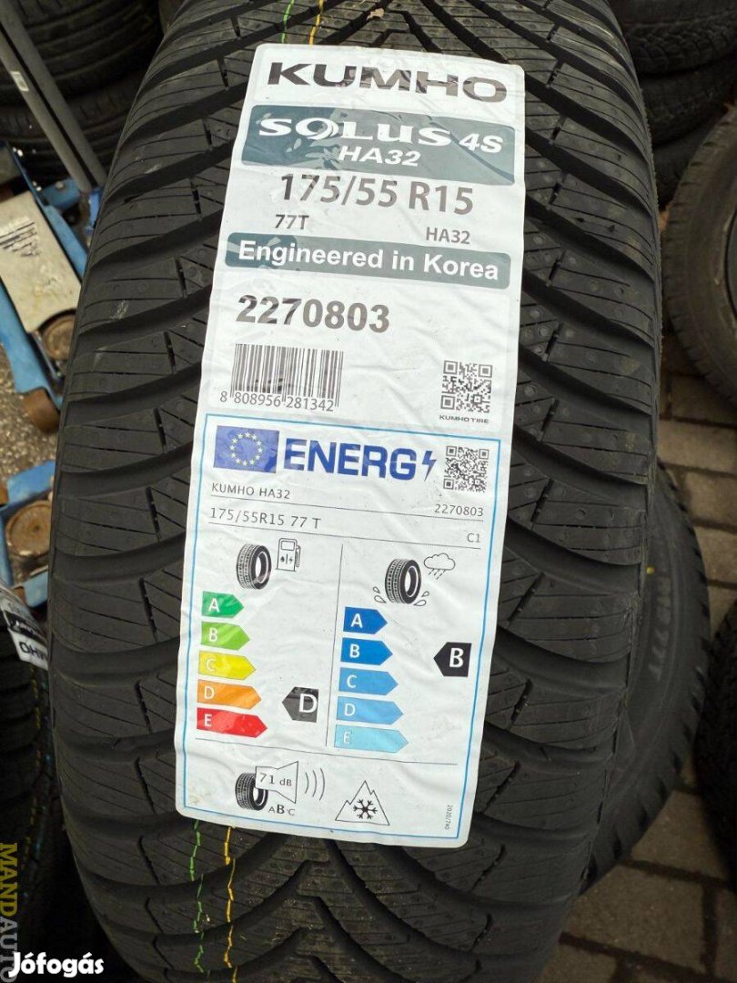 175/55R15 Kumho Solus 4S HA32