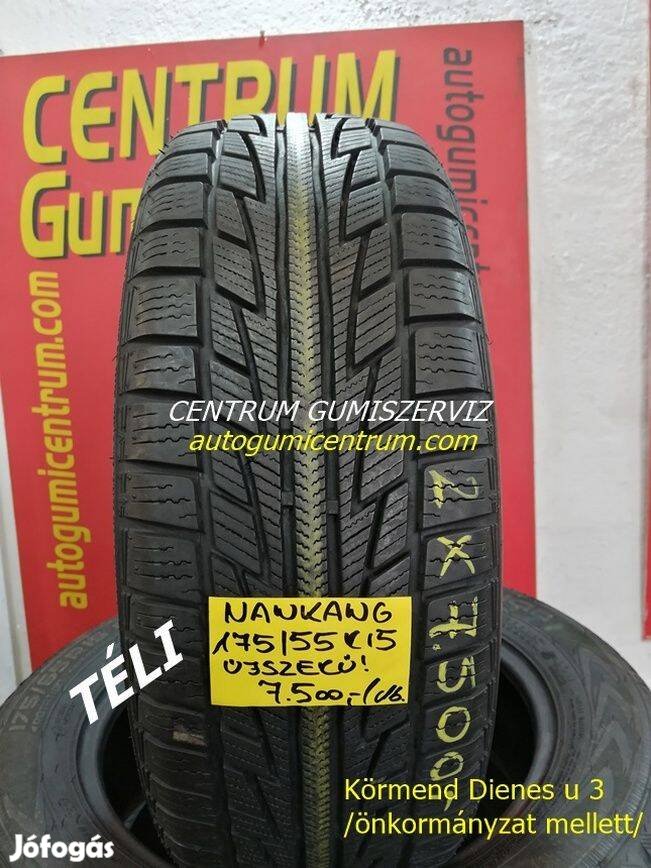 175/55r15 Nankang használt téli gumi 2db