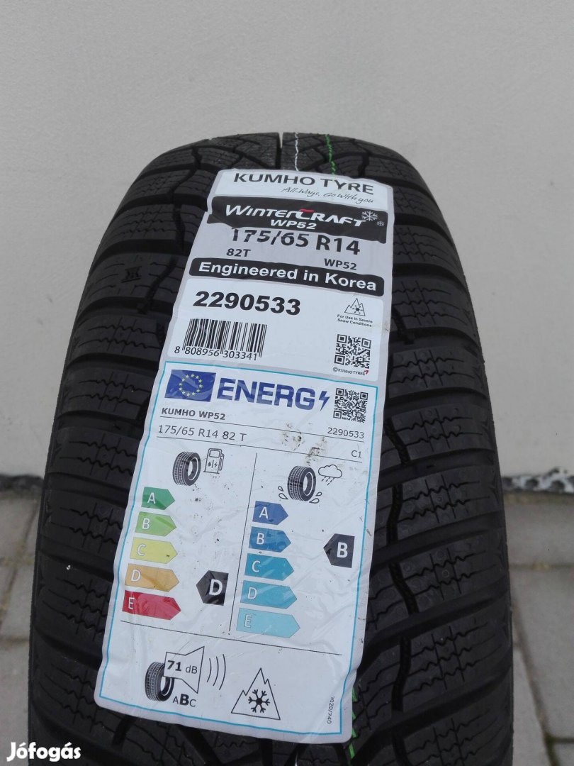 175/65R14 Új Kumho téli gumi garnitúra 175/65 r14