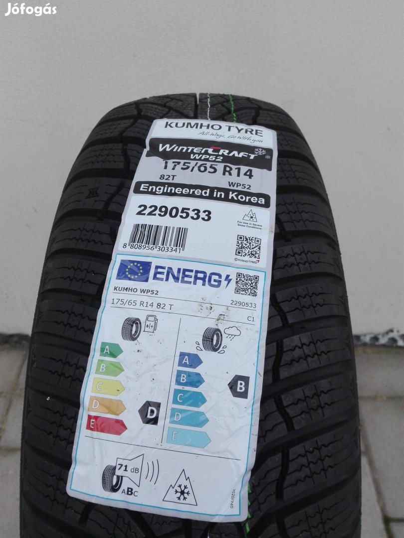 175/65R14 Új Kumho téli gumi garnitúra 175/65 r14