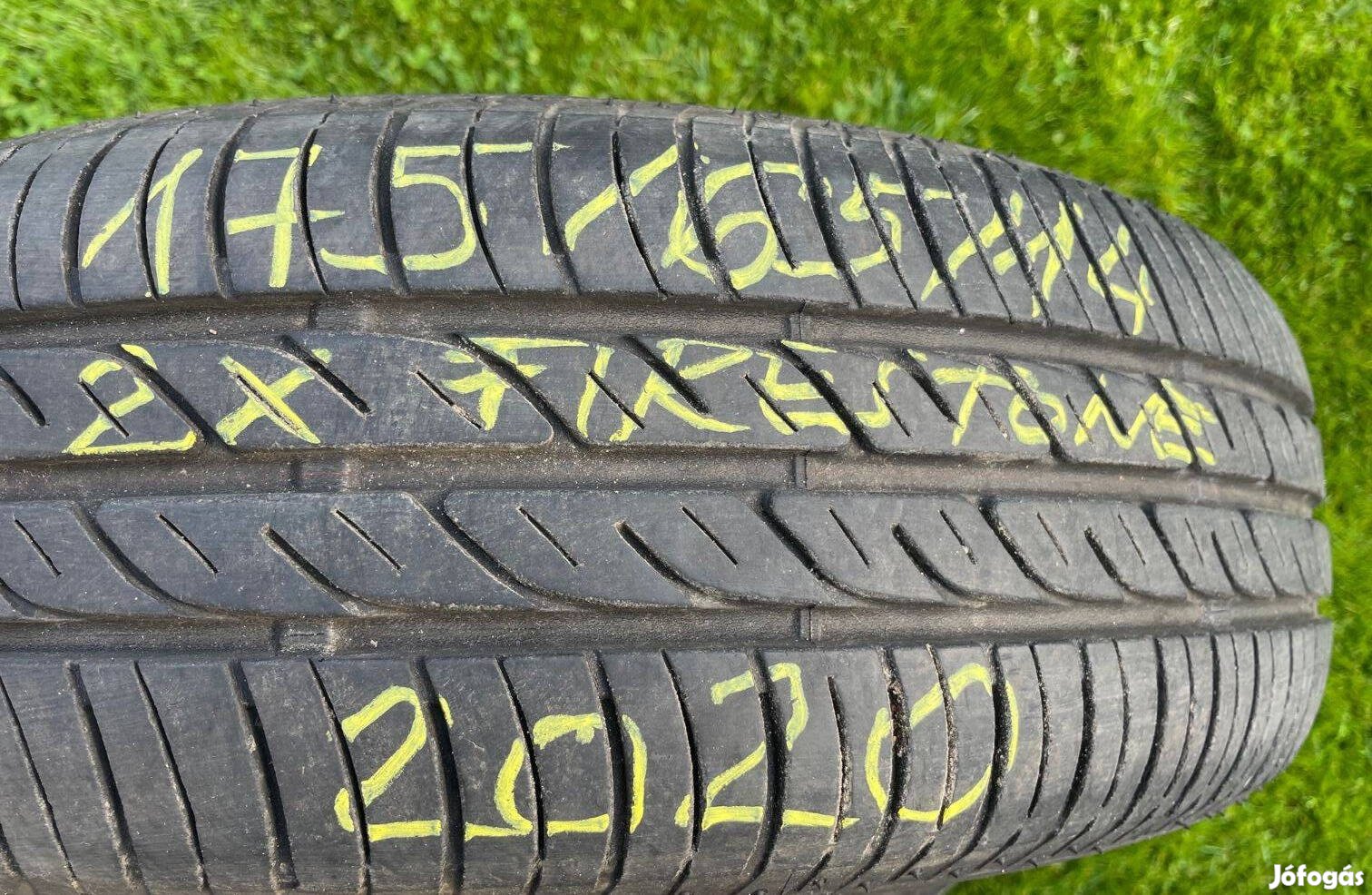 175/65 R14 méretben jó két nyári gumi olcsón eladó lett