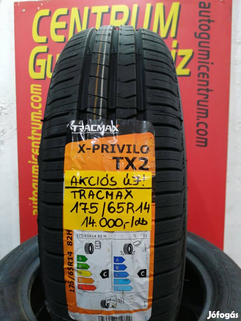 175/65r14 Tracmax új akciós nyári gumi 14.000 Ft