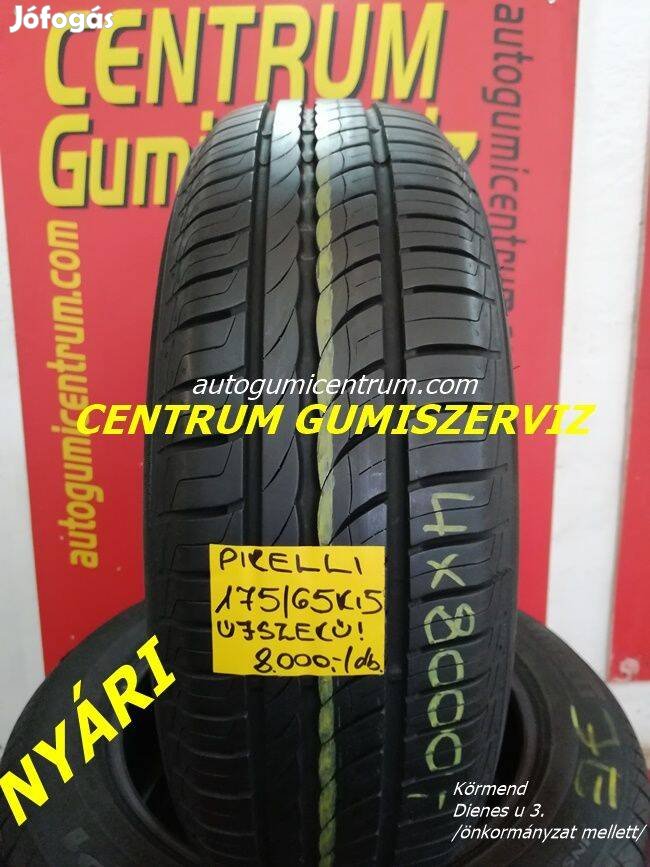 175/65r15 használt nyári gumi Pirelli 4db