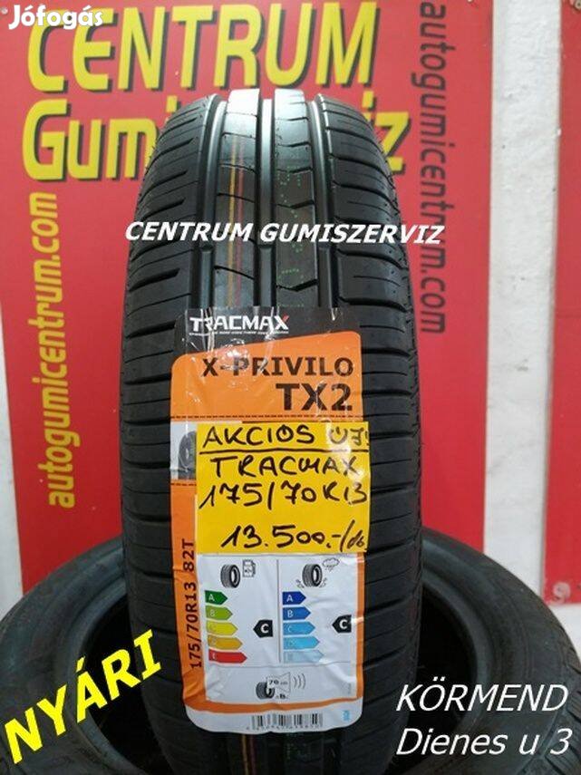 175/70R13 Tracmax akciós nyári gumi 13.500 Ft