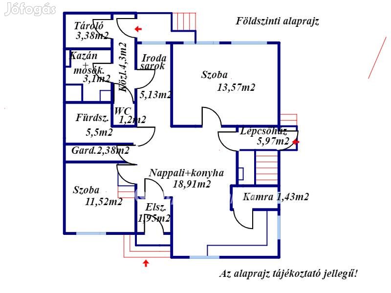 175 nm-es ház eladó Gyula