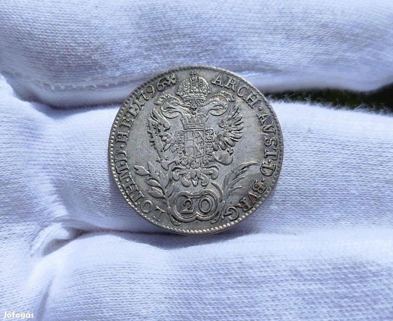 1796 B 20 krajcár ezüst érme
