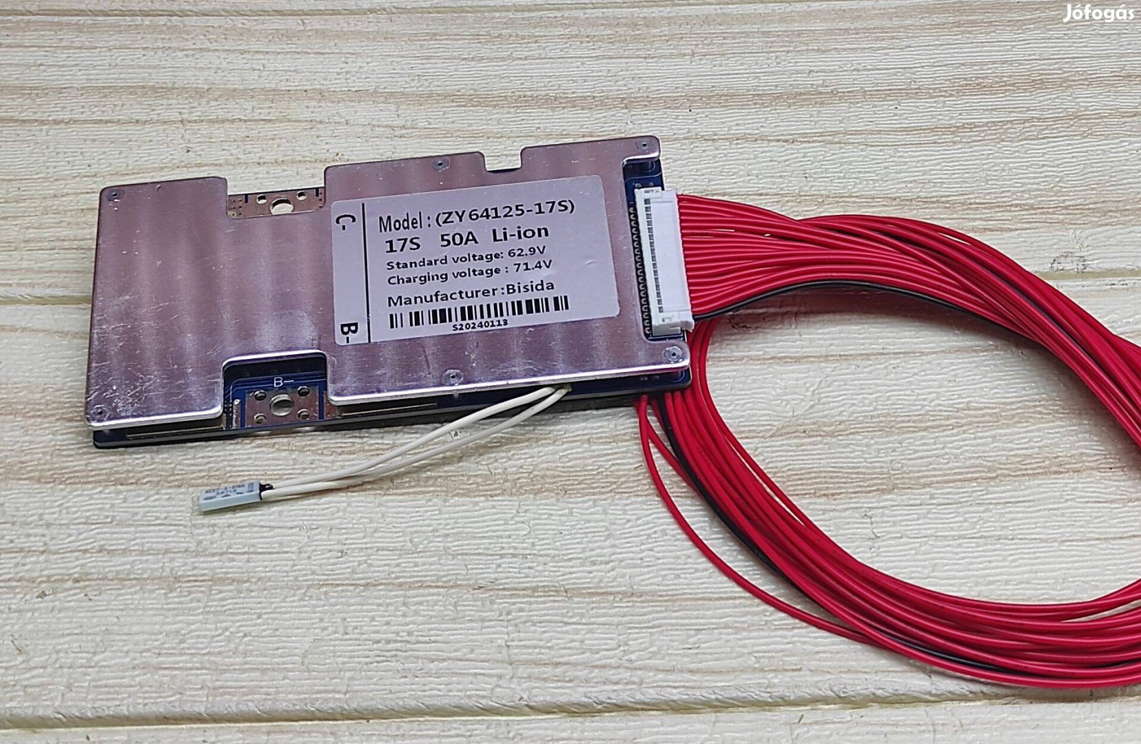 17S 50A 62V BMS áramkör túlmelegedés védővel ballanszeres