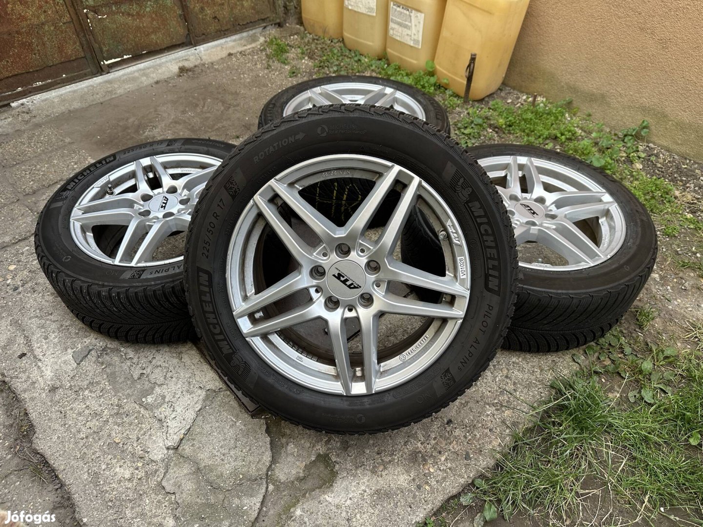 17 17" 5x112 Mercedes 2 széles alufelni felni tpms + téli gumi