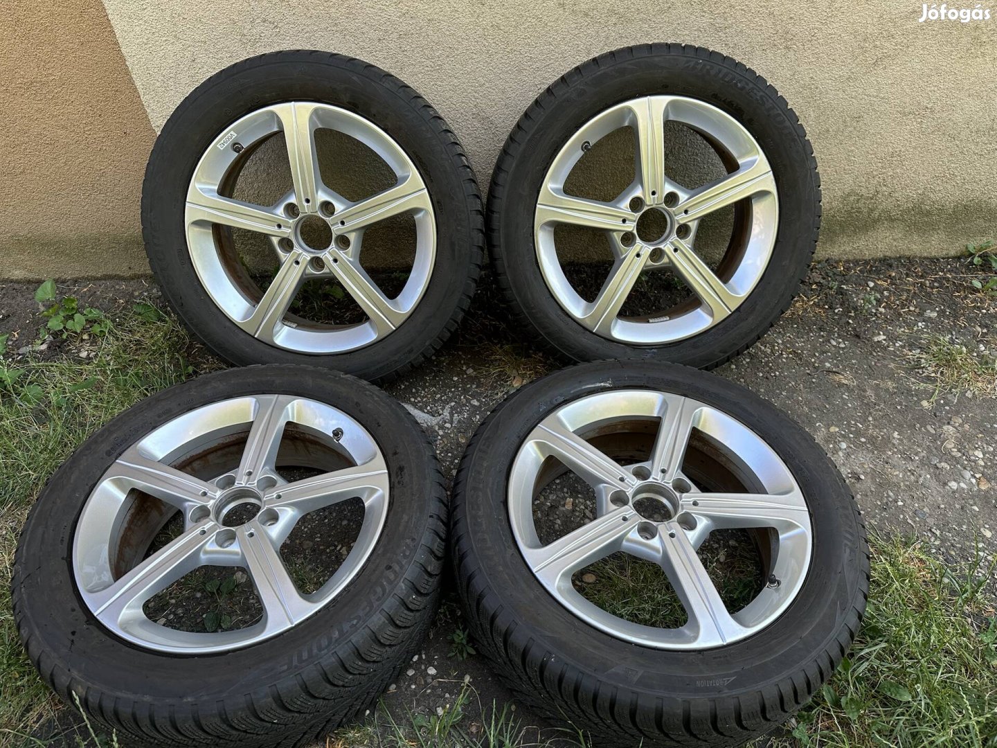 17 17" 5x112 Mercedes A B CLA alufelni felni 205/55 R17 téli gumi