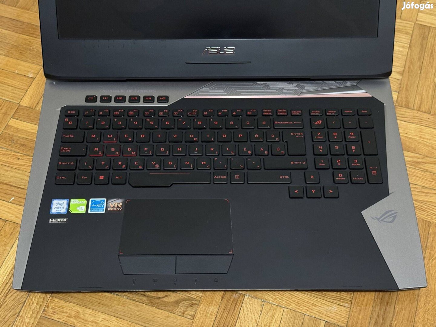 17,3 Col Asus rog laptop eladó Geforce Gtx 980M 8GB