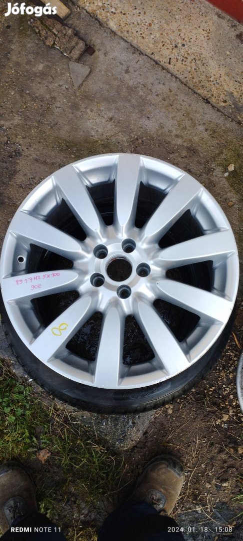 17"5x100 as alufelni szett 