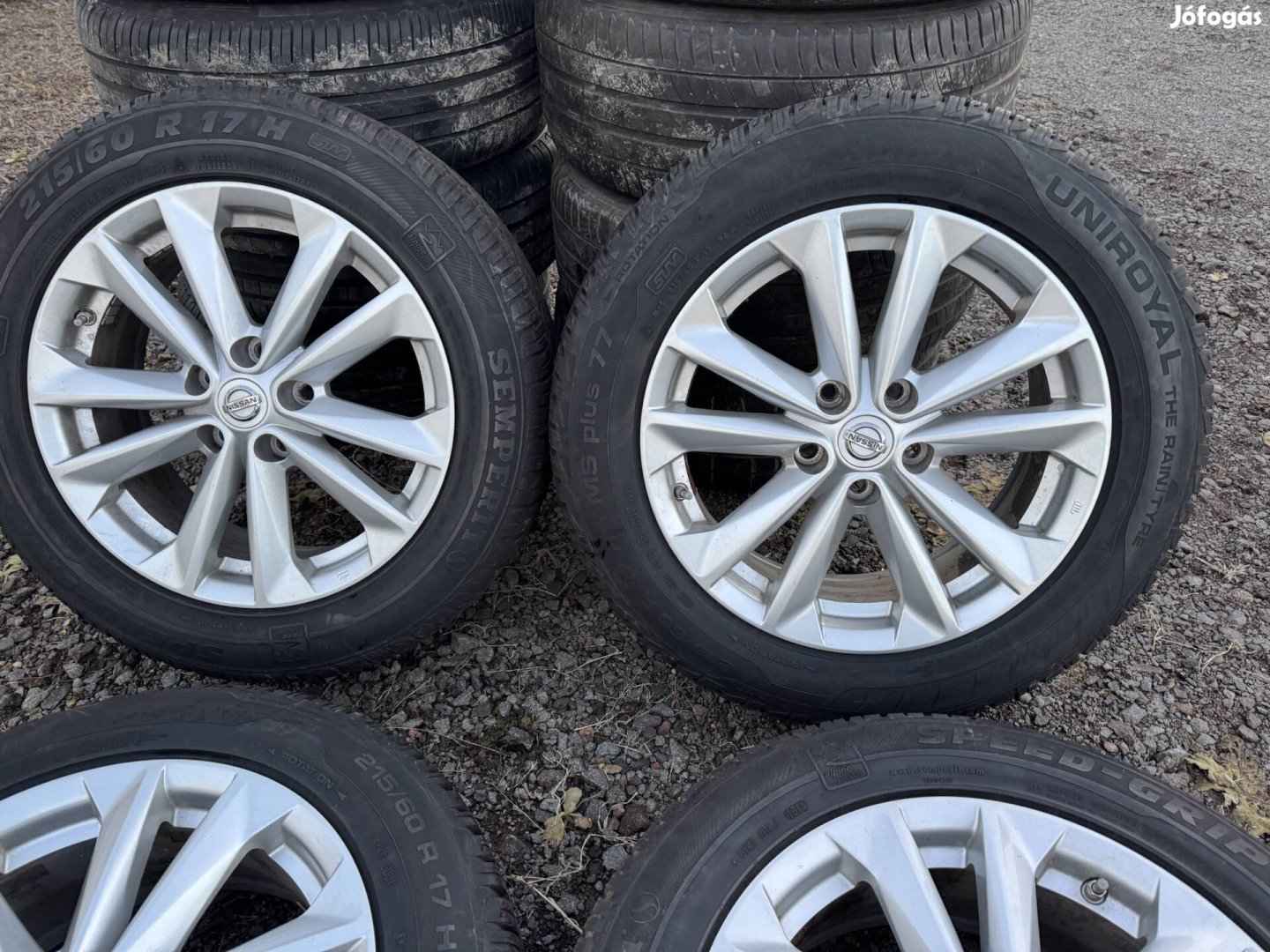 17 Gyari Juke Qashqai Nissan X-trail alufelni teli gumi 5x114,3