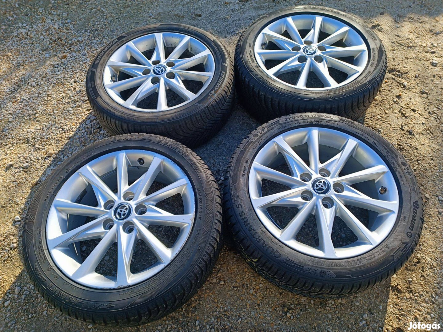 17" 17 gyári Toyota Prius plus Verso Avensis alufelni szenzorok felni