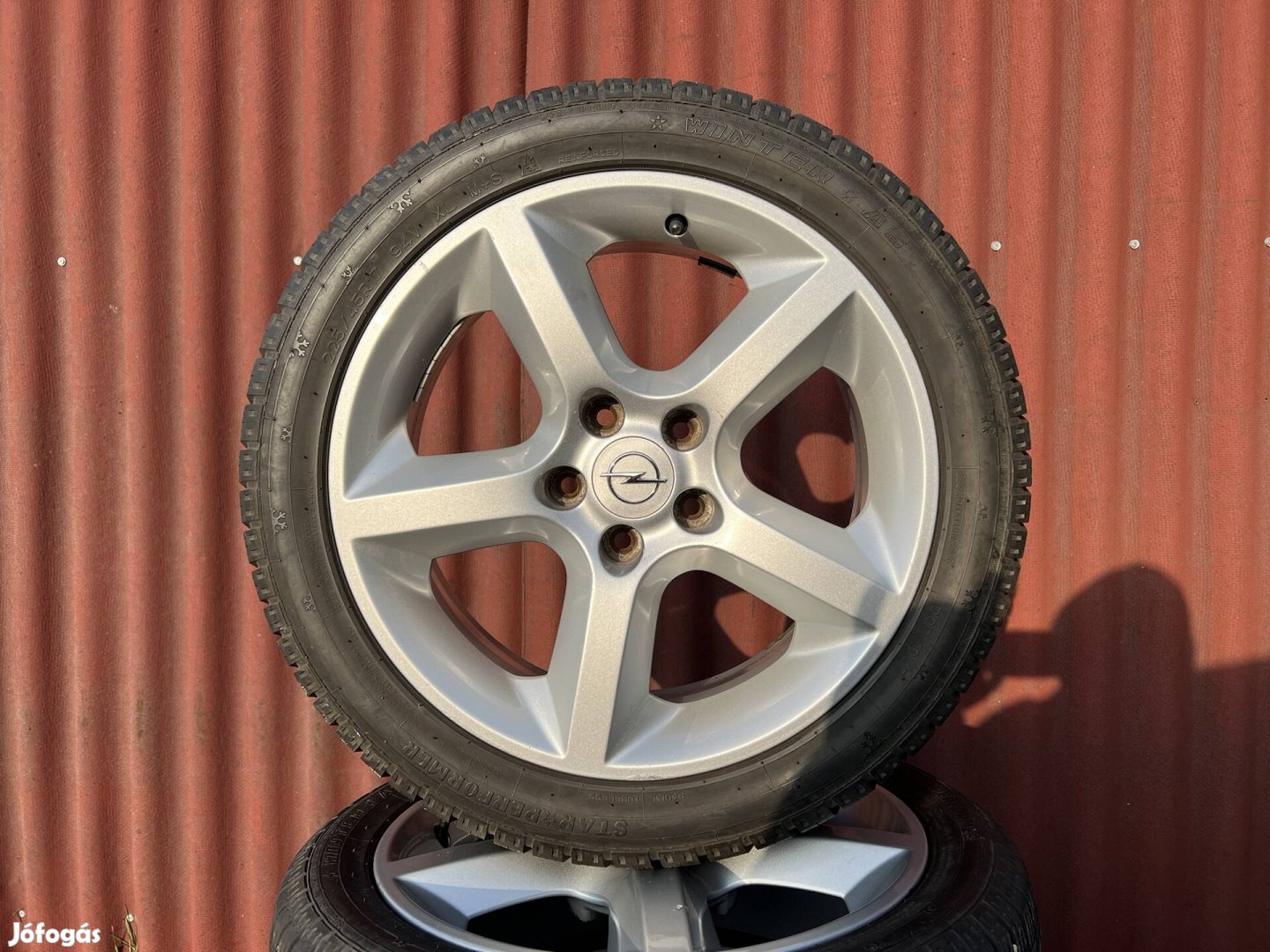 17" 5x110 gyári Opel alufelni téligumikkal!