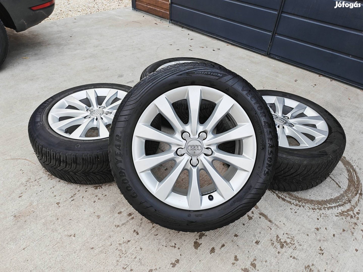 17" 5x112 Audi gyári alufelni szett gumikkal!
