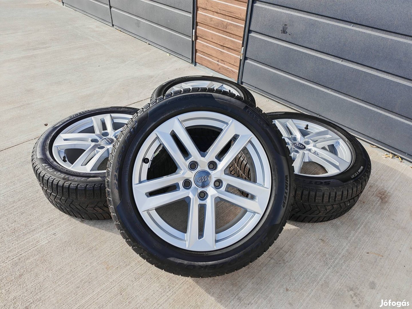 17" 5x112 Audi gyári alufelni szett téligumikkal!