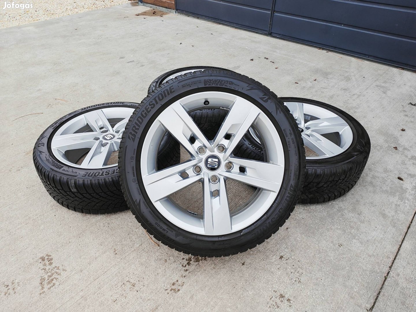 17" 5x112 Seat, VW, Audi, Skoda gyári alufelni szett téligumikkal!