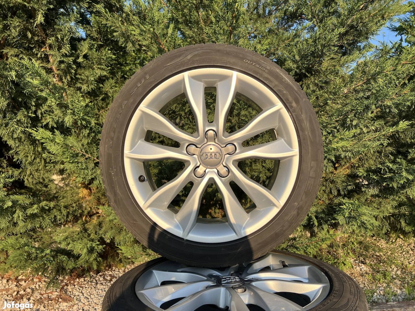 17" 5x112 gyári Audi alufelni nyárigumikkal!