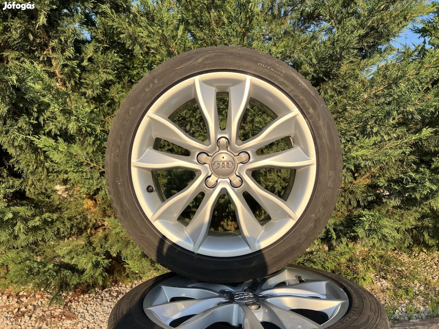 17" 5x112 gyári Audi alufelni nyárigumikkal!