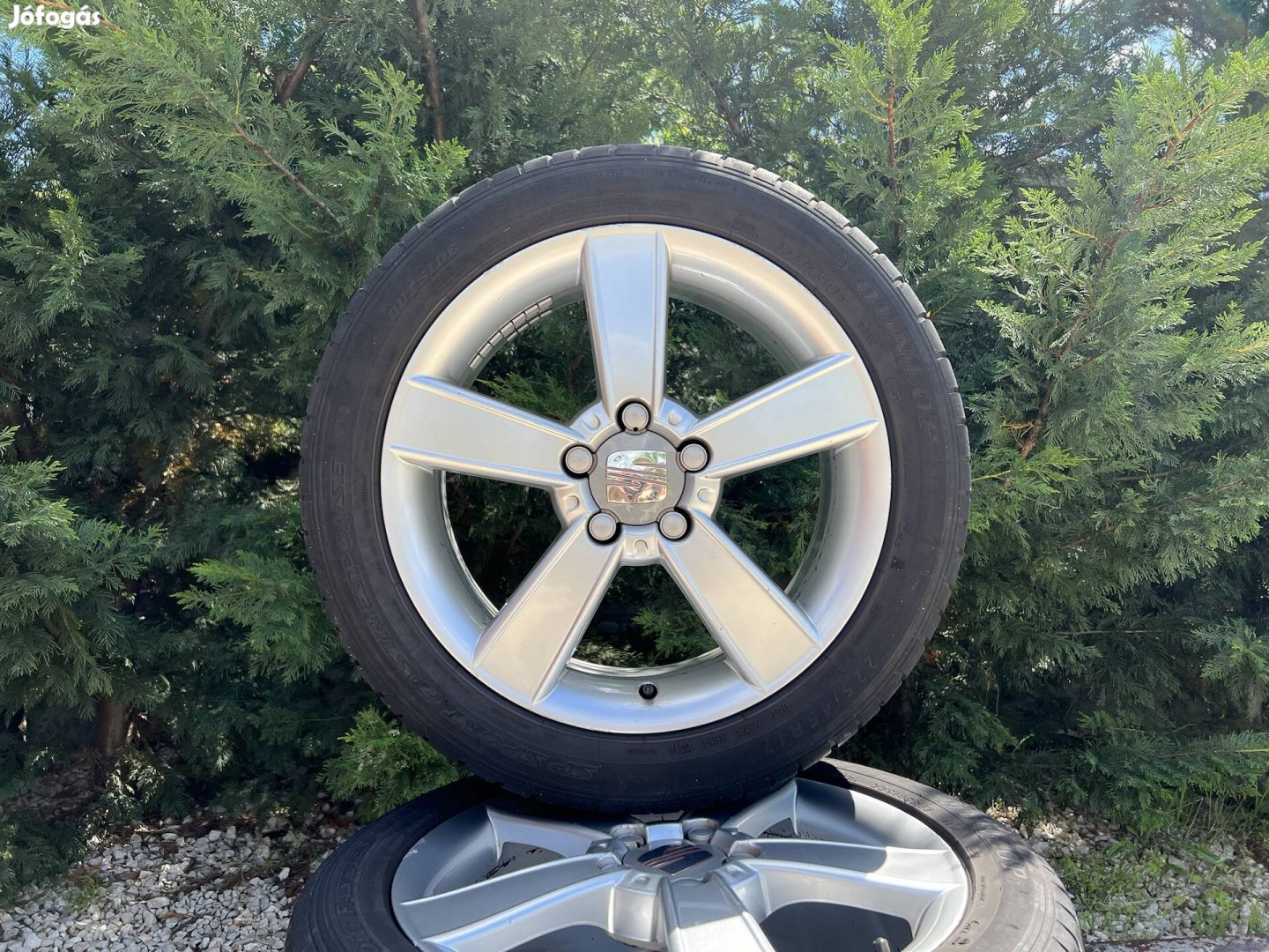 17" 5x112 gyári Seat alufelni nyárigumikkal!
