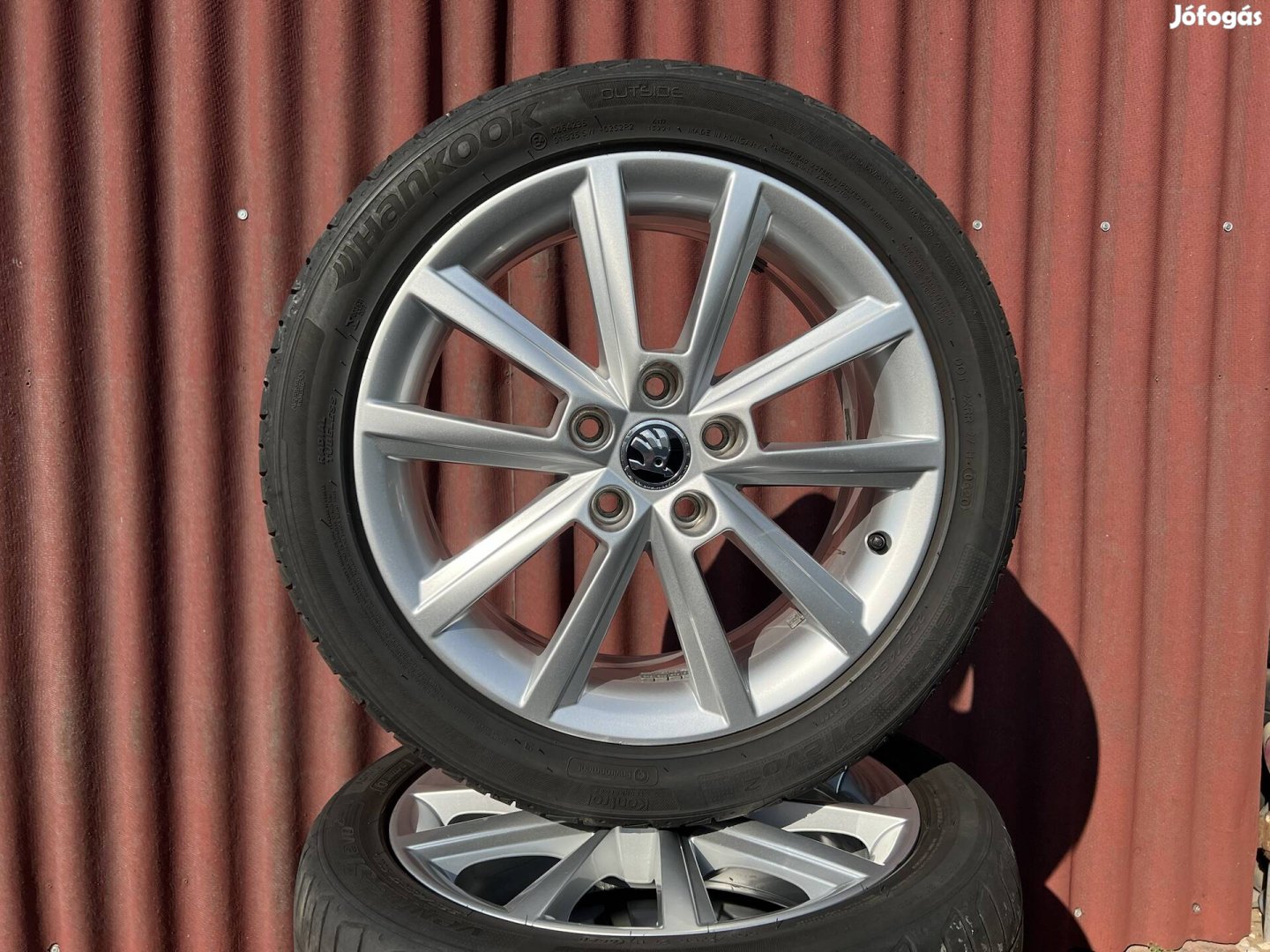 17" 5x112 gyári Skoda alufelni nyárigumikkal!