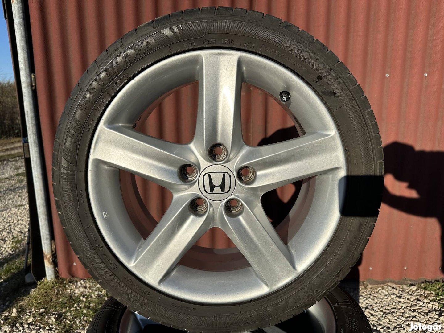 17" 5x114,3 Honda gyári alufelni nyári gumival