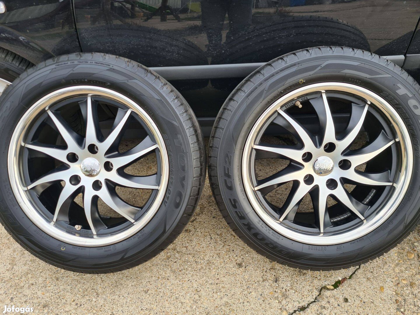 17" 5x114,3 alufelni újszerű Toyo gumival + tpms