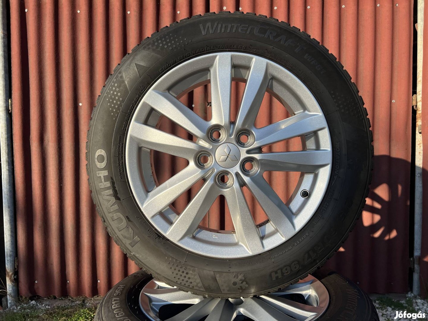 17" 5x114.3 gyári Mitsubishi alufelni téligumikkal!