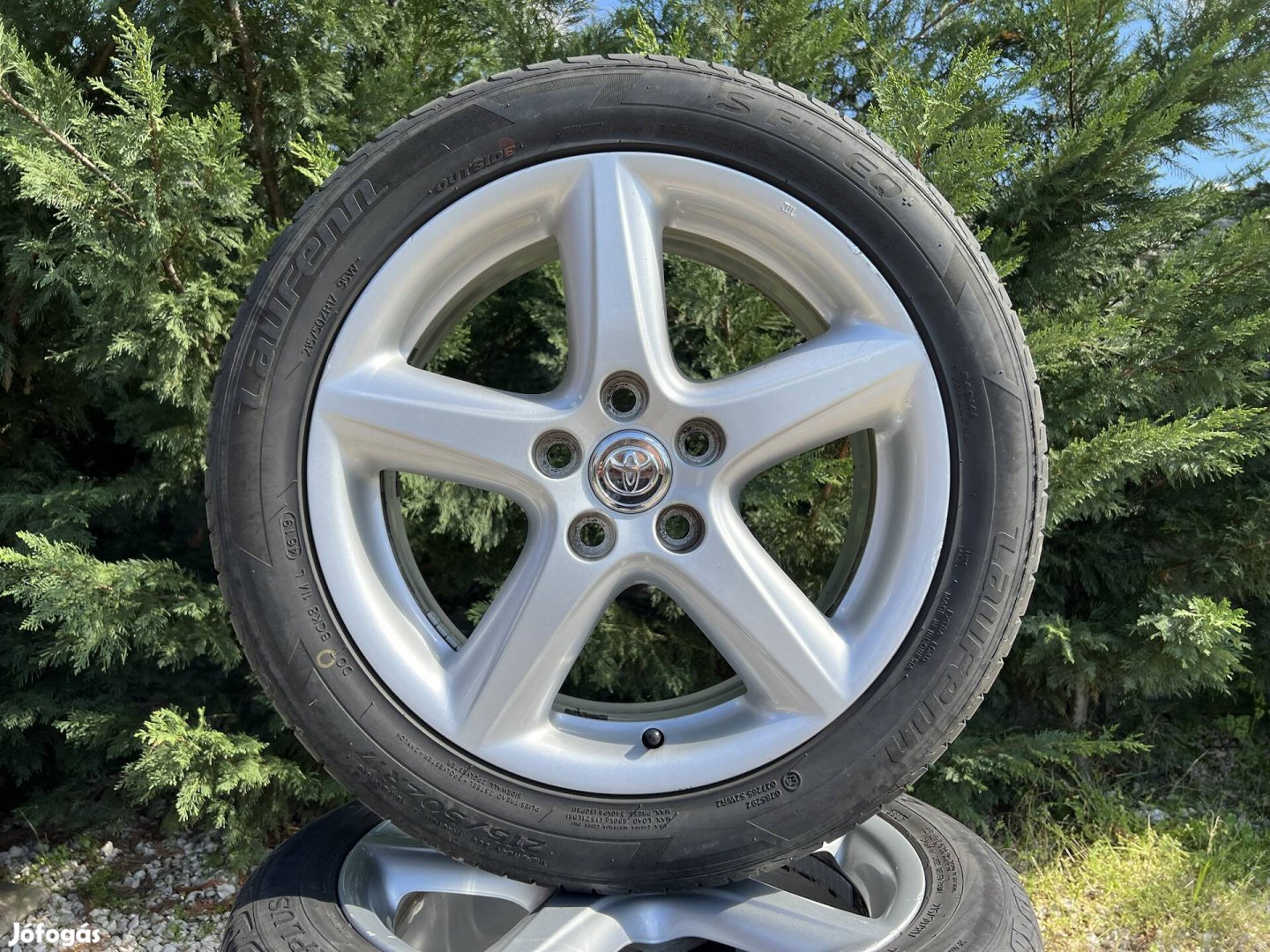 17" 5x114.3 gyári Toyota alufelni nyárigumikkal!