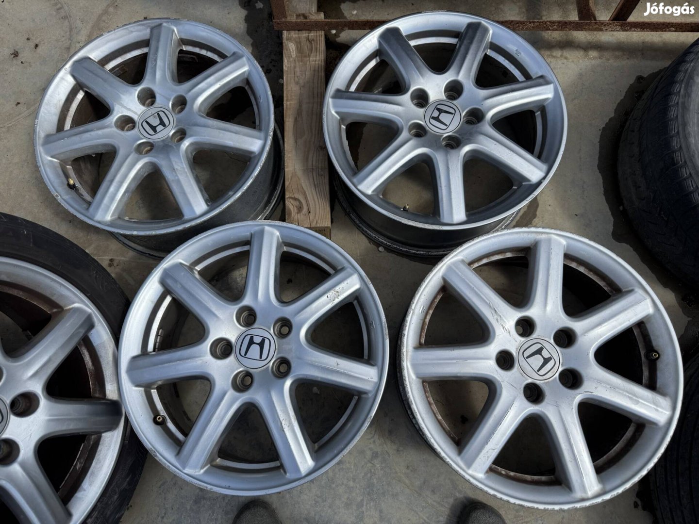 17" 8g UFO Honda Civic gyári alufelni garnitúra eladó 5x114.3